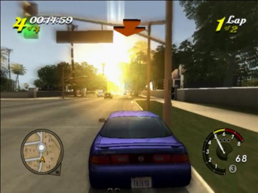 Gameplay screenshot for L.A. Rush
