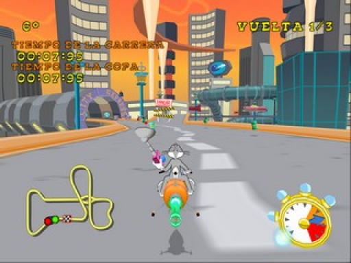 Gameplay screenshot for Looney Tunes: Space Race