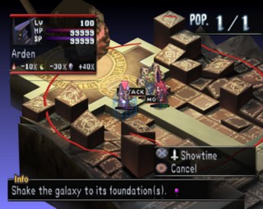 Gameplay screenshot for Makai Kingdom: Chronicles of the Sacred Tome