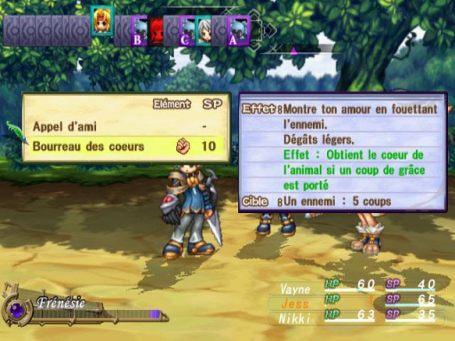 Gameplay screenshot for Mana Khemia: Alchemists of Al-Revis