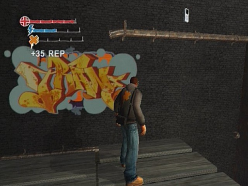 Gameplay screenshot for Marc Ecko's Getting Up: Contents Under Pressure