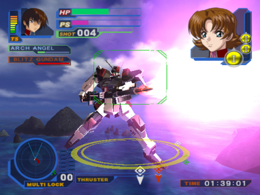 Gameplay screenshot for Mobile Suit Gundam Seed: Never Ending Tomorrow