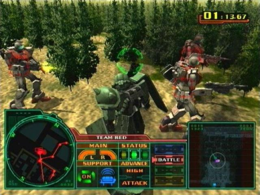 Gameplay screenshot for Mobile Suit Gundam: Zeonic Front