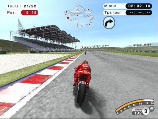 Gameplay screenshot for MotoGP '08