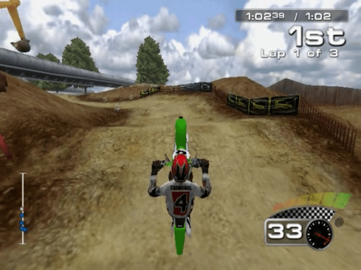 Gameplay screenshot for MX 2002 featuring Ricky Carmichael