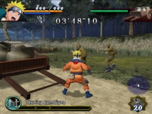 Gameplay screenshot for Naruto: Uzumaki Chronicles