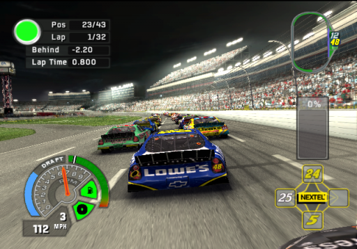 Gameplay screenshot for NASCAR '07