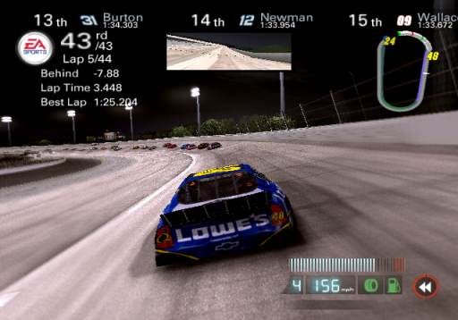 Gameplay screenshot for NASCAR '08
