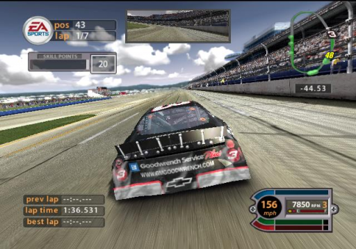 Gameplay screenshot for NASCAR 2005: Chase for the Cup