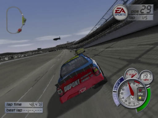 Gameplay screenshot for NASCAR: Thunder 2002