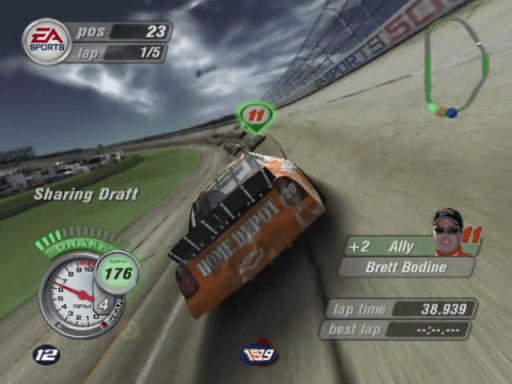 Gameplay screenshot for NASCAR Thunder 2004