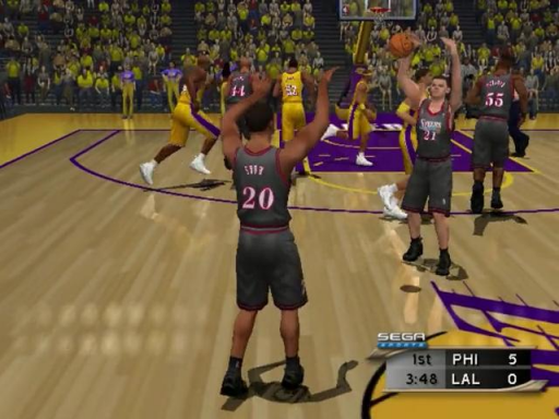 Gameplay screenshot for NBA 2K2