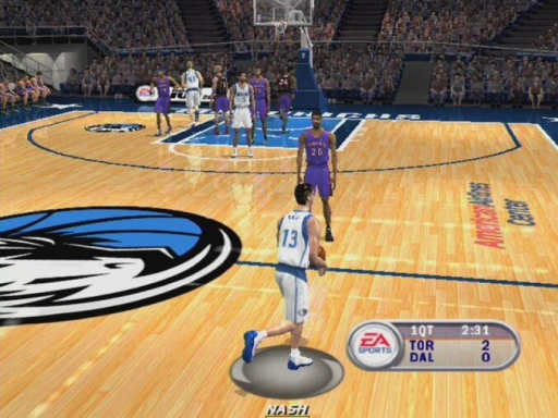 Gameplay screenshot for NBA Live 2002