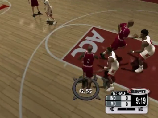 Gameplay screenshot for NCAA College Basketball 2K3