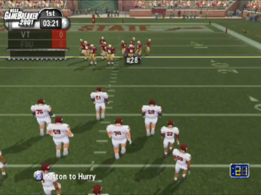 Gameplay screenshot for NCAA GameBreaker 2001
