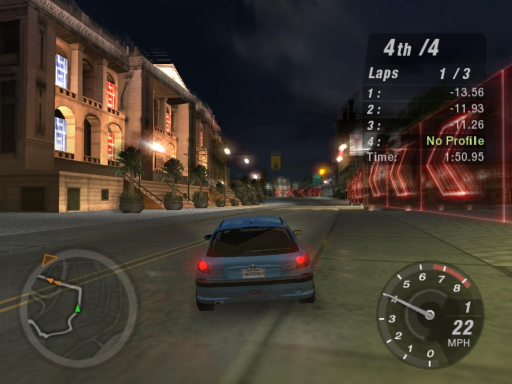 Gameplay screenshot for Need for Speed: Underground 2