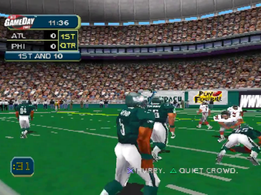 Gameplay screenshot for NFL GameDay 2002
