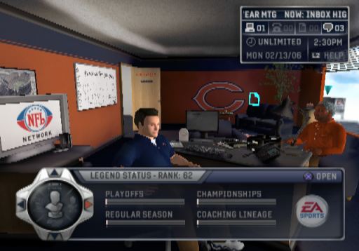 Gameplay screenshot for NFL Head Coach
