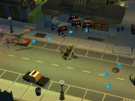 Gameplay screenshot for Nicktoons: Attack of the Toybots