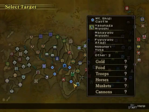 Gameplay screenshot for Nobunaga's Ambition: Rise to Power