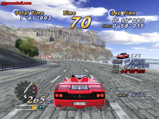 Gameplay screenshot for OutRun 2006: Coast 2 Coast