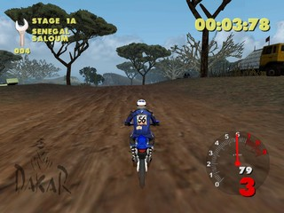 Gameplay screenshot for Paris-Dakar Rally