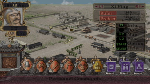 Gameplay screenshot for Romance of the Three Kingdoms VII