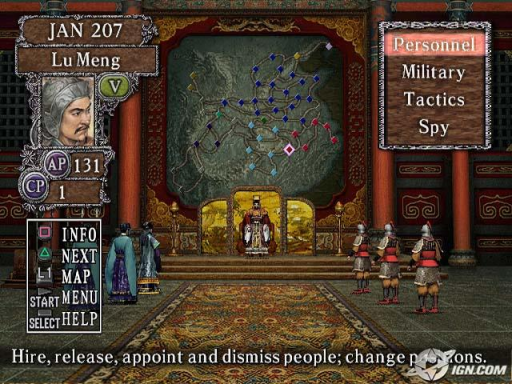 Gameplay screenshot for Romance of the Three Kingdoms VIII