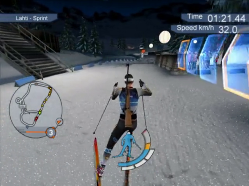 Gameplay screenshot for RTL Biathlon 2008