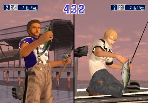 Gameplay screenshot for Sega Bass Fishing Duel