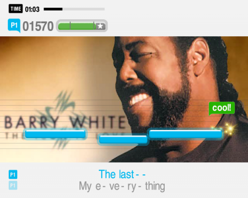 Gameplay screenshot for SingStar Legends