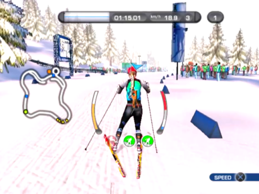 Gameplay screenshot for Ski & Shoot