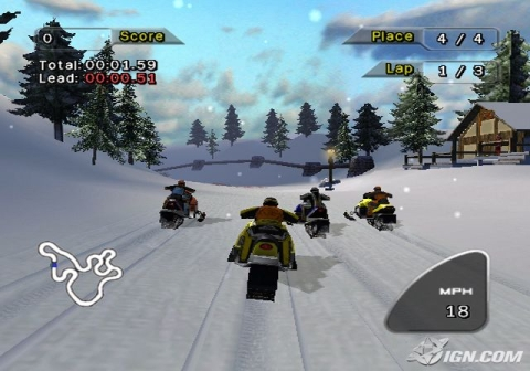 Gameplay screenshot for SnoCross 2 featuring Blair Morgan