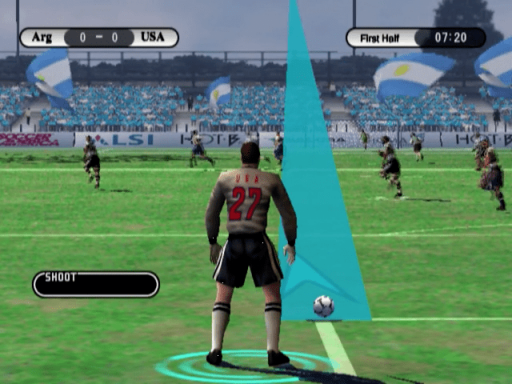 Gameplay screenshot for Soccer America: International Cup