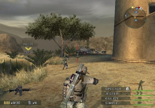 Gameplay screenshot for SOCOM 3: U.S. Navy SEALs