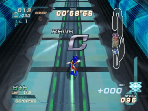Gameplay screenshot for Sonic Riders