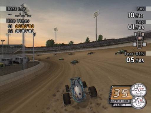 Gameplay screenshot for Sprint Cars: Road to Knoxville