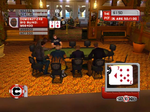 Gameplay screenshot for Stacked with Daniel Negreanu