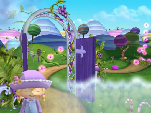 Gameplay screenshot for Strawberry Shortcake: The Sweet Dreams Game