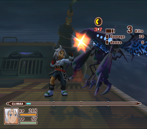 Gameplay screenshot for Tales of Legendia