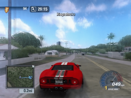 Gameplay screenshot for Test Drive Unlimited