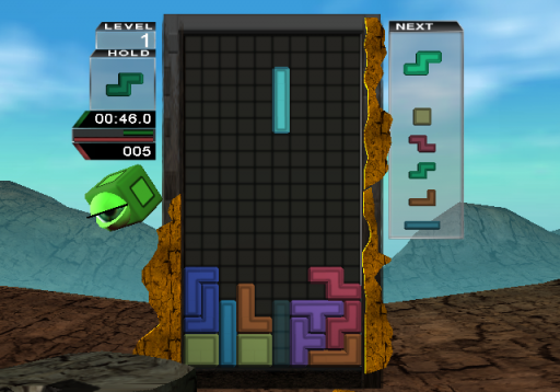 Gameplay screenshot for Tetris Worlds