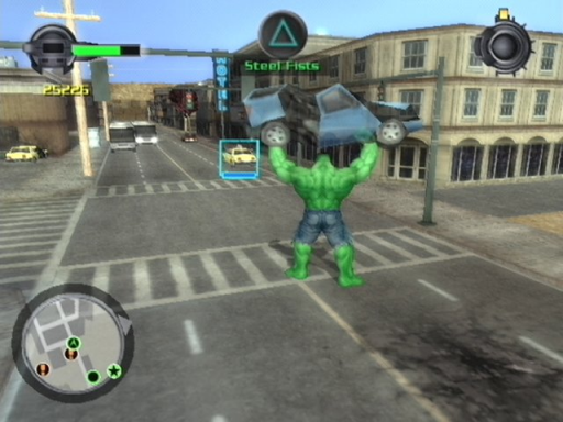 Gameplay screenshot for The Incredible Hulk: Ultimate Destruction
