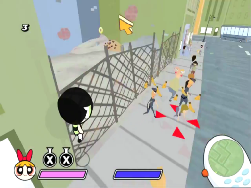Gameplay screenshot for The Powerpuff Girls: Relish Rampage