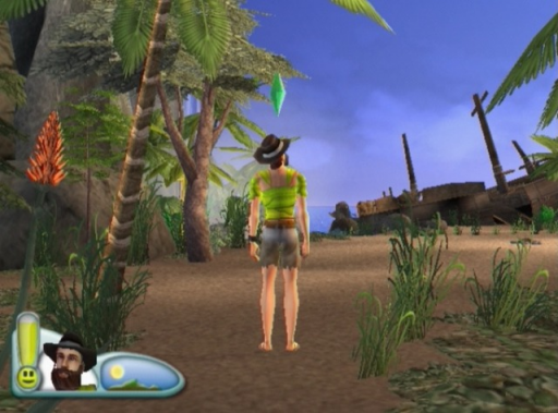 Gameplay screenshot for The Sims 2: Castaway
