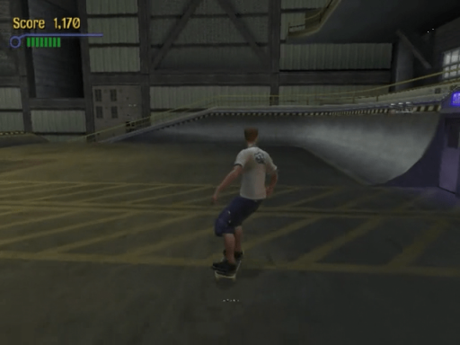 Gameplay screenshot for Tony Hawk's Pro Skater 3