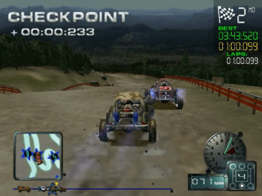 Gameplay screenshot for Wild Wild Racing