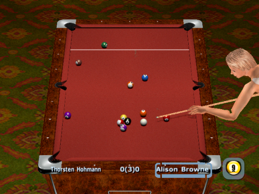 Gameplay screenshot for World Championship Pool 2004