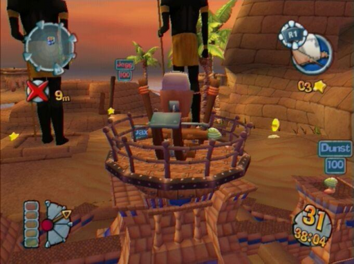 Gameplay screenshot for Worms Forts: Under Siege!