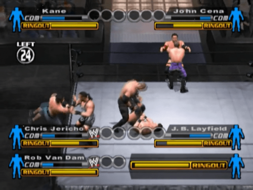 Gameplay screenshot for WWE SmackDown! vs. Raw